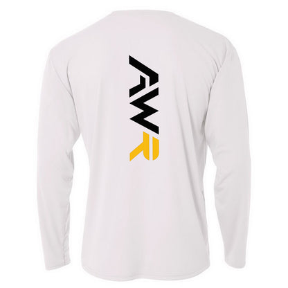 AWR - Long Sleeve Performance Shirt - white/yellow R